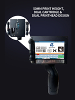 Imprimante jet d'encre portable Aisomark 50 mm pour codes QR, logos sur T-shirts, impression CIJ Flex Egg