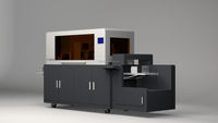 Imprimante UV à vernis sélectif haute vitesse à passage unique FY-VJET350, nouvelle version, avec double CCD pour positionnement et marquage à chaud