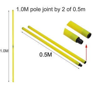 Poteau de <span class=keywords><strong>slalom</strong></span> pliable réglable en plastique pour l'entraînement d'agilité, équipement de football, équipement sportif - Product Image 5