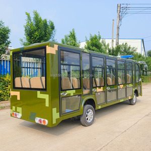 Autobús turístico eléctrico de 17 asientos, coche patrulla de seguridad del campus, autobús de cuatro ruedas de color ventilador - Product Image 6
