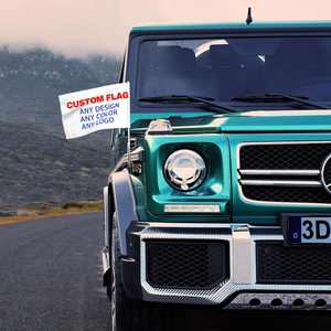 Drapeaux de voiture personnalisés en polyester double face - Design personnalisé 18x12 pouces Cadeaux de voyage en plein air - Product Image 4