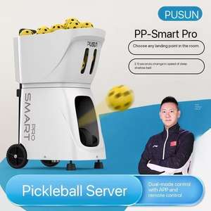 Appareil d'entraînement de raquette de pickleball automatique de haut niveau Pusun PP-Smart Pro, vitesse de balle de 20 à 120 km/h, fréquence de 1,8 à 8 s, autonomie de la batterie de <span class=keywords><strong>4</strong></span> à 6 h - Product Image 3