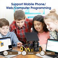 Kit de Robótica con Cámara Inteligente ESP32, Coche Robótico Solar, Kit de Programación Electrónica STEM, Compatible con Arduino/Scratch/Python