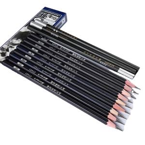 Maries ดินสอวาดภาพคุณภาพระดับมืออาชีพ12ชิ้น/กล่อง2ชม./ชม. 2B/3B/4B/5B/6B/7B/8B/10B/12B (เข้มมาก)/14B อุปกรณ์ศิลปะ - Product Image 1