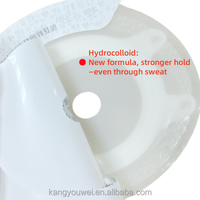Échantillons gratuits Zodelo, plaque de base pour colostomie en hydrocolloïde plat, certifiée CE, classe I, 21x22 pour système deux pièces
