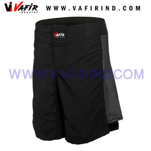 Cómodo negro poliéster Spandex MMA Fight Short personalizado impreso para hombre para el 2017 - Product Image 5