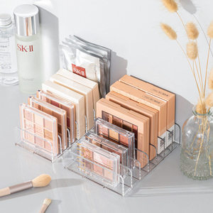 Transparent Cosmetic Storage Rack 4 Layers <b>Makeup</b> Organizer Drawer Divider <b>Box</b> For Eyeshadow Palette Blush Display Desktop Use - Product Image 1