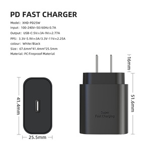 PD25W US standard fast charging <b>adapter</b> compatible with Samsung chargers S22, S21, and S20. CE certified. Bestselling - Product Image 4