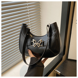 El nuevo estilo de verano Pure Color 2025 es elegante, simple y dulce, con un bolso de un solo hombro inclinado para las axilas para mujer - Product Image 6