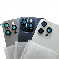 Coque arrière d'origine pour iPhone 16, 16 Pro, 16 Pro Max, 16 Plus avec cadre photo magnétique, vitre de protection et couvercle de batterie