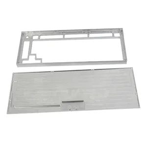Metal Part High Quality CNC Machining Milling Aluminum Computer Keyboard Custom Metal Frame Parts