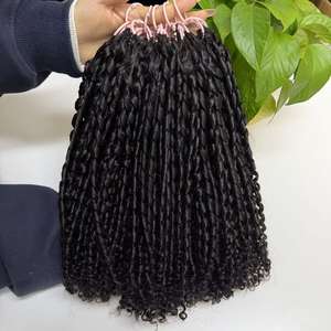 Extensions de cheveux humains au crochet noirs naturels en gros pour commande en ligne – Fournisseur et grossiste de cheveux humains au crochet - Product Image 3