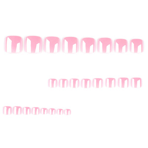 Boîte de 24 <span class=keywords><strong>faux</strong></span> <span class=keywords><strong>ongles</strong></span> de pieds Aurora scintillants, à presser, pour nail art, couleur unie, avec outils diamantés - Product Image 4