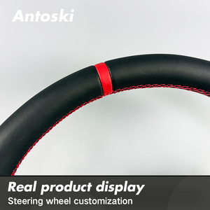 Volante de Cuero de Alta Calidad Personalizado para el Interior de Automóviles de Lujo Mazda 2 3 6 <span class=keywords><strong>CX3</strong></span> CX8 CX9 CX-4 CX-5 Rx-7 CX5, Estilo Deportivo - Product Image 4