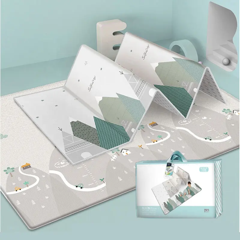Aji Colchoneta 200*180Cm Pisos Alfombra Para De Bebe Nino Folding Baby XPE Foam Play Mats Foldable Playmat