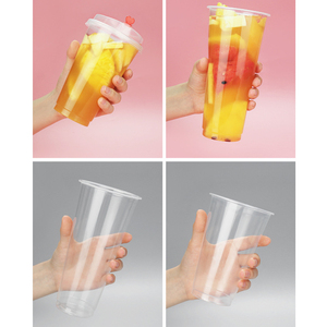 Compostable Clear Food Grade PP 90mm Cold Coffee Cups 500ml 700ml Disposable UV Printed Custom Logo Tea Drinks Coffee Shop - Product Image 3