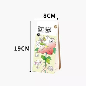 Livre d'aquarelle portable avec pages pré-imprimées pour pigments, pinceau et godet à eau, kit de peinture DIY pour marque-pages : il suffit d'ajouter de l'eau - Product Image 3