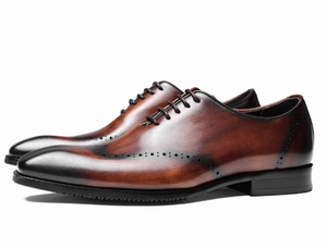 Chaussures en cuir pour hommes de haute qualité, à bout pointu, antidérapantes, adaptées aux occasions formelles, mariages, fêtes - Product Image 4