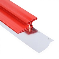 Poignée en alliage d'aluminium argenté Grattoir à mastic Nivellement Intérieur Murs Extérieurs Outil de finition Couteau à mastic Grattoir à boue Truelle 80CM