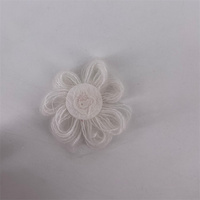 Patchs de fleurs artificielles en fil de laine à tricoter au Crochet fait main pour accessoires de vêtements