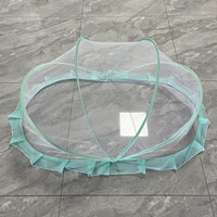 Haute qualité Portable infantile pliable bébé moustiquaire été lit tente 100% Polyester carré pleine maille berceau accessoires