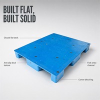 Palet Plastik Industri HDPE Virgin Mesh Deck, Dapat Ditumpuk, Dapat Disusun, Rak Pengangkut, Baki Gudang, Produsen Logistik Baja
