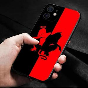 Elegante <span class=keywords><strong>Funda</strong></span> de TPU Suave con Alas de Ángel en Color Negro para iPhone 17 16 15 Pro Max 14 13 <span class=keywords><strong>12</strong></span> 11 - Product Image 5
