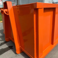 Vente chaude 20 Yard Heavy Duty Steel Hook Lift Dumpster À l'extérieur 12m ³ Style Machines de traitement des déchets
