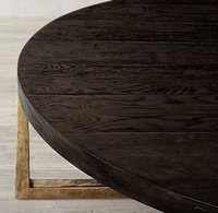 Table basse en chêne de haute qualité en métal de personnalisation de meubles d'intérieur de salon