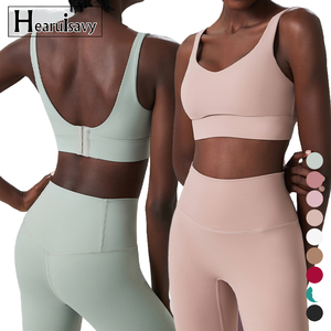 Bralette Deportivo Ligero para Mujer, para Gimnasio y Yoga, Top Deportivo con Logotipo Frontal, Estilo Simple - Product Image 4