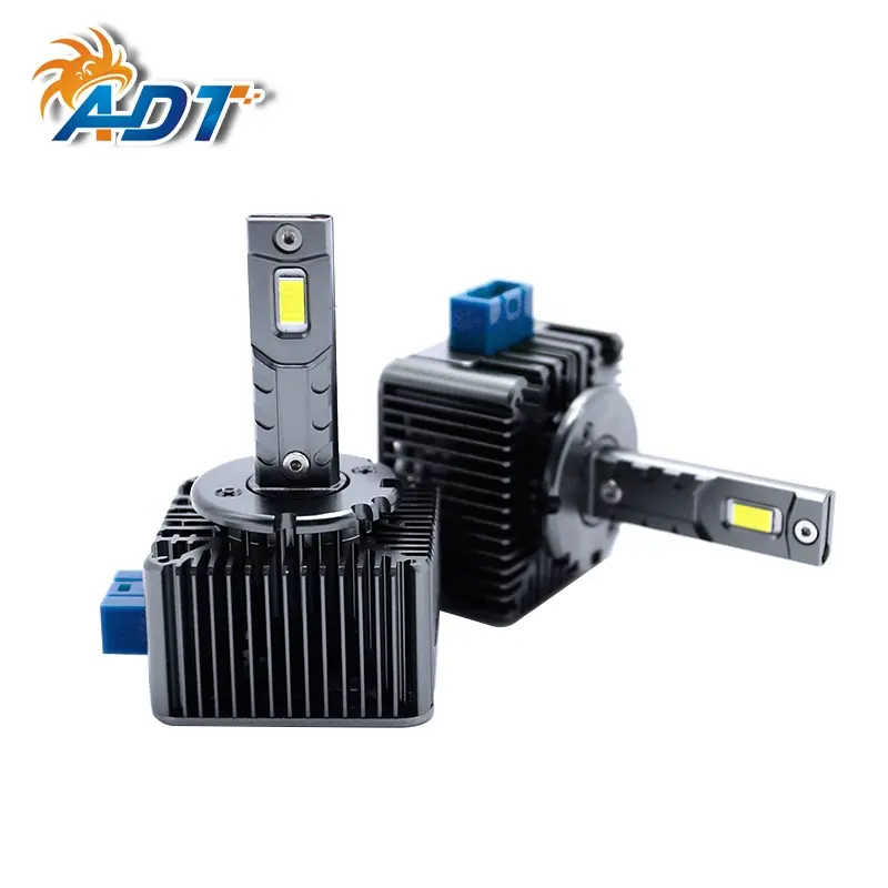 ADT Lampu Depan Led D8S Super Terang Bohlam Led D8S 35W 6500K 7000LM Kit Konversi untuk Mobil Asli dengan Bohlam HID D8S/D8R