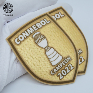 Thiết kế tùy chỉnh vá 3D bóng đá thể thao Câu Lạc Bộ tên Logo bền vững truyền nhiệt đổ xô may vá - Product Image 2