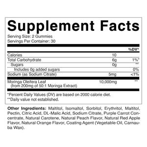 Gummies de <span class=keywords><strong>Moringa</strong></span> OEM avec fibres alimentaires, feuilles de <span class=keywords><strong>Moringa</strong></span>, suppléments à base de plantes très demandés, conception d'étiquette personnalisée <span class=keywords><strong>pour</strong></span> hommes et femmes - Product Image 3