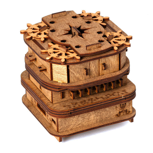 Boîte à puzzle en bois personnalisée YUESHEN OEM, boîte à puzzle en bois, pièces usinées CNC pour les passionnés de puzzles - Product Image 2