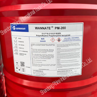 Wanhua PM200 MDI polymérique liquide brun haute réactivité pour mousse de polyuréthane rigide pulvérisée, isolation des entrepôts frigorifiques Wanhua PM200