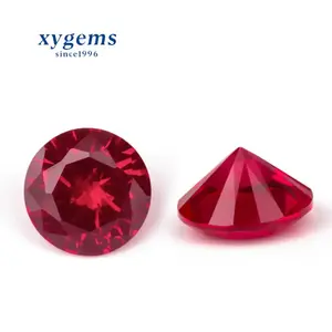 Factory direct high quality best sale ring ruby round shape gemstone 8# 1.5mm