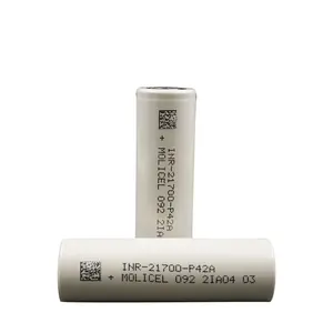 الأصلي A الصف Molicel 21700 P42A 4200mah 45A فاز 40T للأدوات الكهربائية وحزمة البطارية