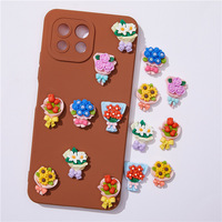 Accessoires en résine florale portables, pendentifs en résine florale, breloques en résine, fleurs pour la décoration, ornements, cabochons