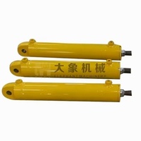 Cylindre hydraulique à double action jaune haute performance pour engins de construction