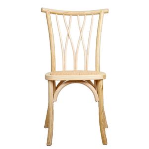Asiento de ratán de madera maciza para eventos, silla <span class=keywords><strong>Botanica</strong></span> de boda con respaldo cruzado para fiesta, banquete, jardín - Product Image 2