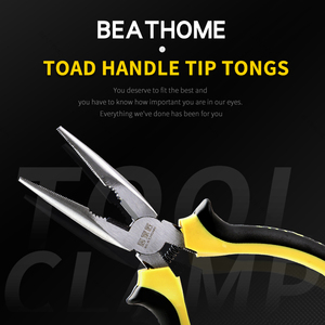 מכירה חמה 45#פלדה מבנה בנייה הנדסה תיקון מכאני מחט אף צבת אף ארוך צבת 8 אינץ' - Product Image 2