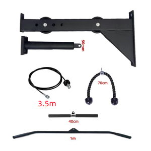 Sistema de Poleas de Acero Resistente para Montaje en Rack - Accesorio Versátil para Gimnasio, para Máquina Smith y Power <span class=keywords><strong>Cage</strong></span>, Carga de 100 kg - Product Image 5