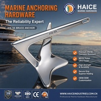 Acier inoxydable 316 Marine Bruce Boat Ancre 13kg Ancres à griffes Ancrage Navire Kayak Dinghy Yacht Bateau Matériel Accessoires