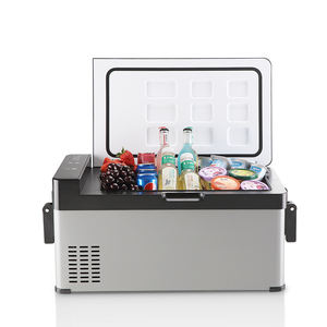 ثلاجة صغيرة سعة 30 لتر 12/24 فولت للسيارة، فريزر محمول، كمبروسر متنقل، مبرد سيارة للفواكه والمشروبات - Product Image 3
