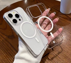 Ốp điện thoại <span class=keywords><strong>iPhone</strong></span> 12 13 14 15 16 17 Pro Max cao cấp, trong suốt, chống sốc, từ tính, chất liệu TPU + Acrylic - Product Image 6