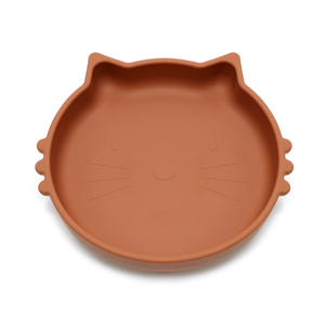 Assiette en silicone pour enfants en forme de chat de dessin animé, sans BPA, personnalisable avec logo, qualité alimentaire, pour bébé, vente chaude - Product Image 5