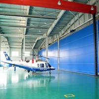 Grande porte souple industrielle en PVC, résistante au vent, pour hangar d'avion, chantier naval, atelier, entrepôt