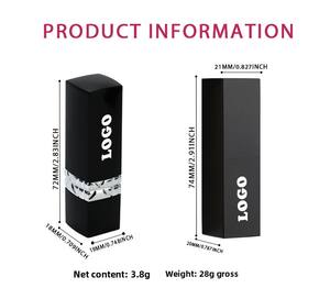 <span class=keywords><strong>Rossetto</strong></span> Solido Opaco <span class=keywords><strong>Nero</strong></span> di Ultima Generazione, Etichetta Privata, Impermeabile, Lunga Durata, Vegano, Cruelty Free, Multicolore - Product Image 6