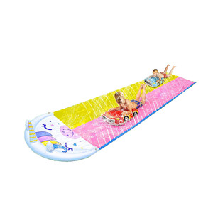 Unicornio de doble carrera para exteriores, tobogán inflable para niños y adultos en el jardín y la playa - Product Image 1