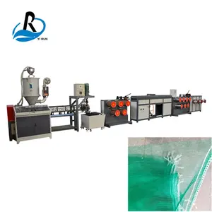 HDPE/PP, máquina automática de fabricación de cuerdas de hilo de plástico, extrusora de hilo de rafia